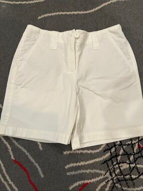 Talbots White Women's Bermuda Shorts